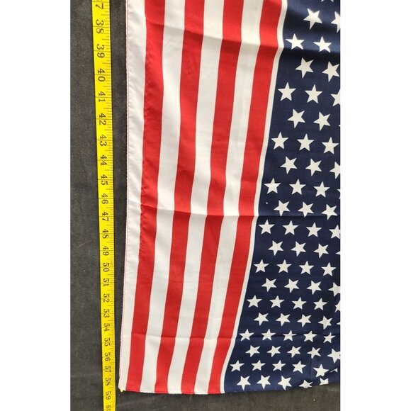American Flag Stars Stripes Scarf Red White & Blue Lightweight Patriotic Design - Picture 4 of 7